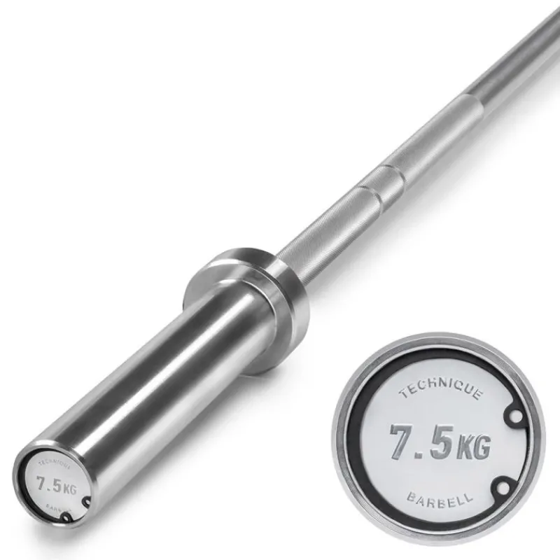 Outlet Aluminium Techniekhalterstang 7,5 kg Crosstraining Halterstangen|Olympische Halterstangen 50 Mm