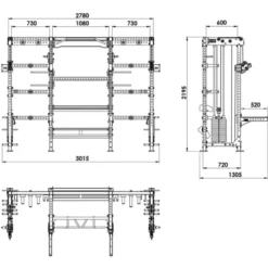 Sale Cable Cross Rack CCR-⁠600 Multistations|Half Racks