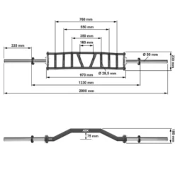 Cambered Swiss Bar Specialty Bars|Olympische Halterstangen 50 Mm