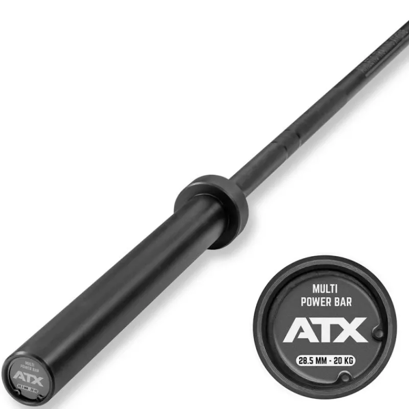 ATX Cerakote Power Bar - Graphite Black Crosstraining Halterstangen|Olympische Halterstangen 50 Mm