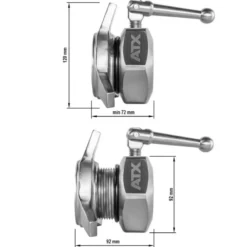 Outlet Competition Collars Olympische Sluitingen 50 Mm|Atx Pro Collars