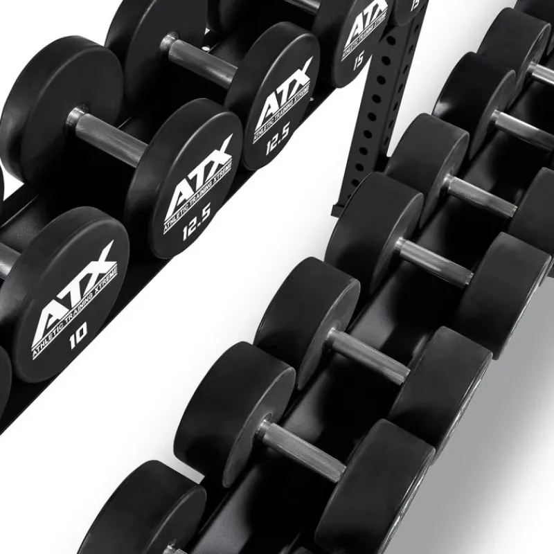 Outlet ATX Dumbbellrek Rubberen Dumbbells|Voor Dumbbells