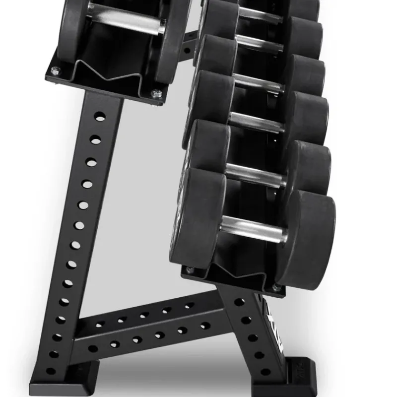 Outlet ATX Dumbbellrek Rubberen Dumbbells|Voor Dumbbells