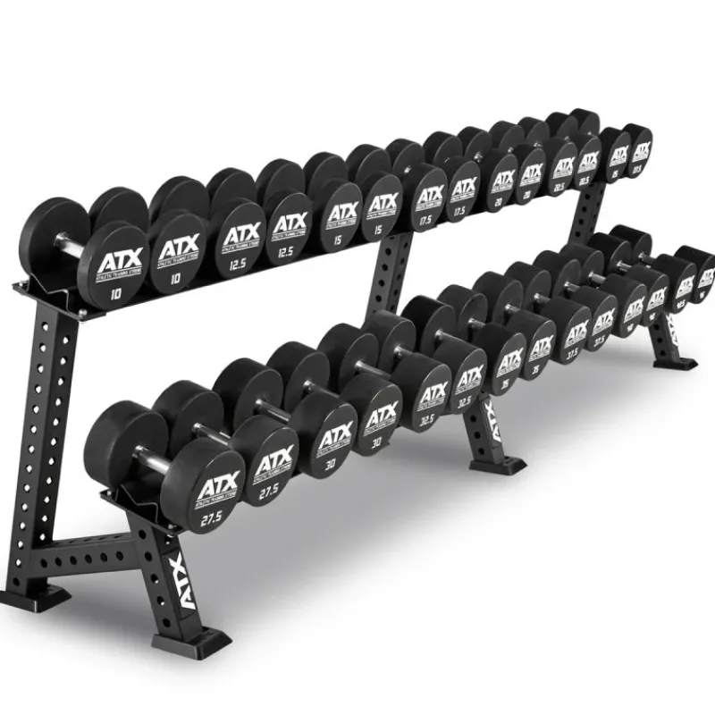 Outlet ATX Dumbbellrek Rubberen Dumbbells|Voor Dumbbells