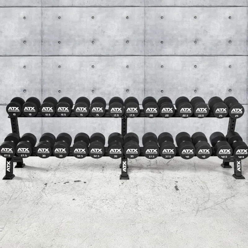 Outlet ATX Dumbbellrek Rubberen Dumbbells|Voor Dumbbells