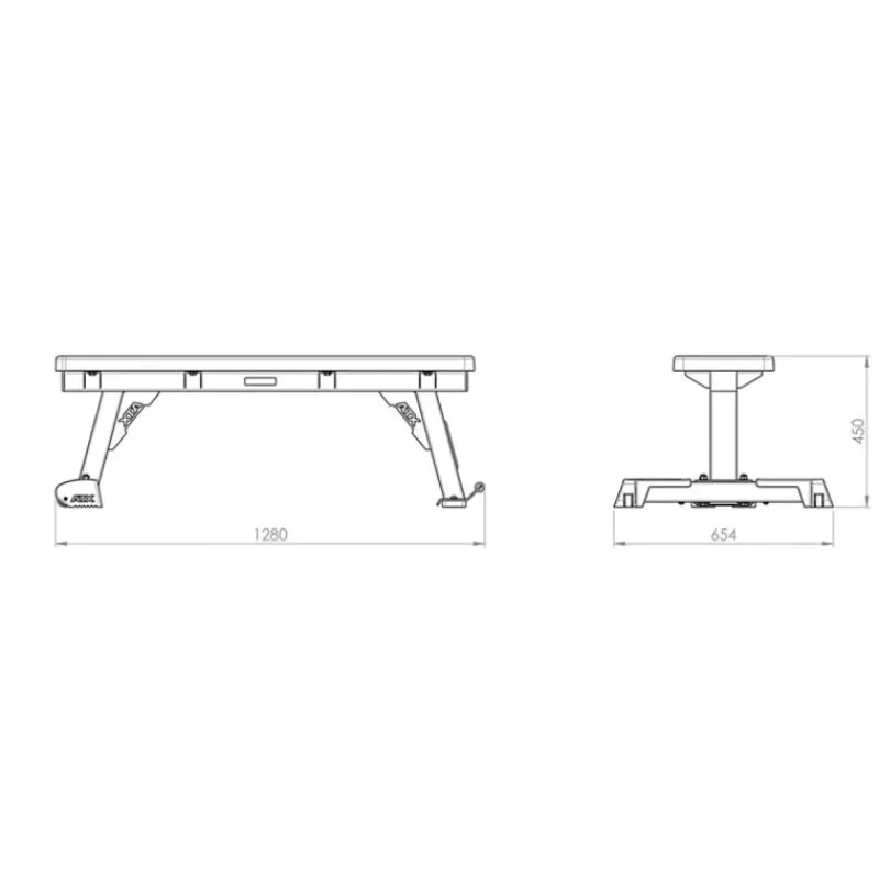 New Flat Bench FBX-770 Trainingsbanken|Magnesiumpoeder