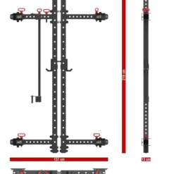 Discount Folding Wall Rack FBR-⁠750 Half Racks