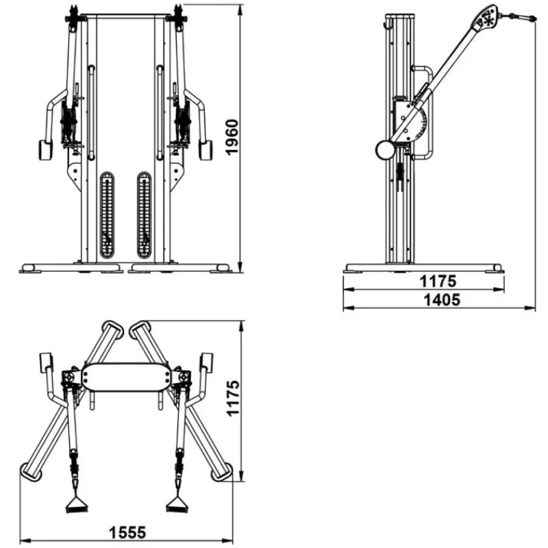 Clearance Functional Pull Trainer Cable Crossovers|Borsttrainers