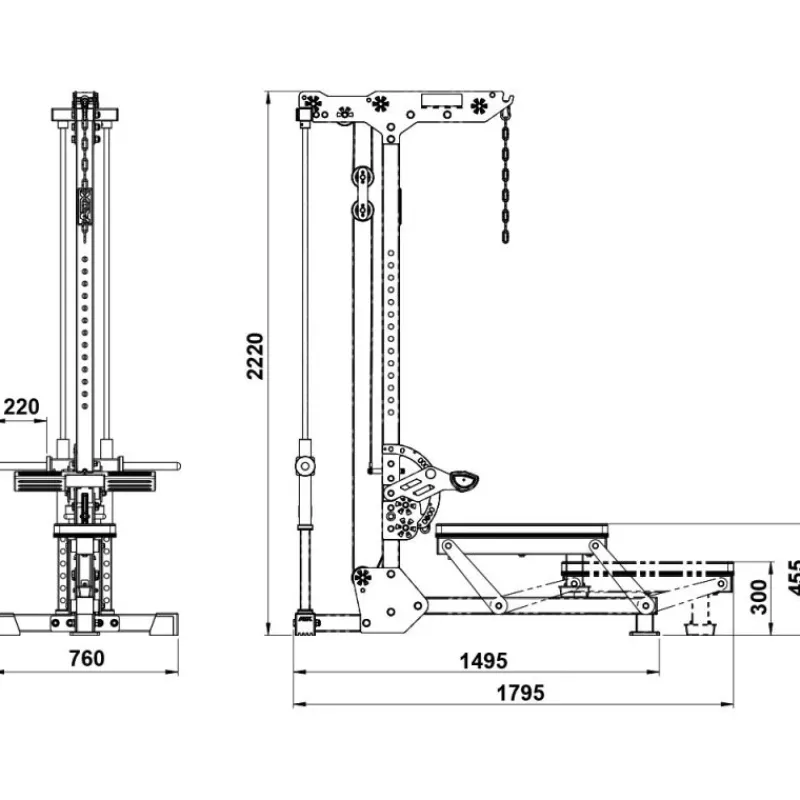 Outlet ATX Lat Machine LMPL-700 Lat Pulleys|Nieuwe Artikelen