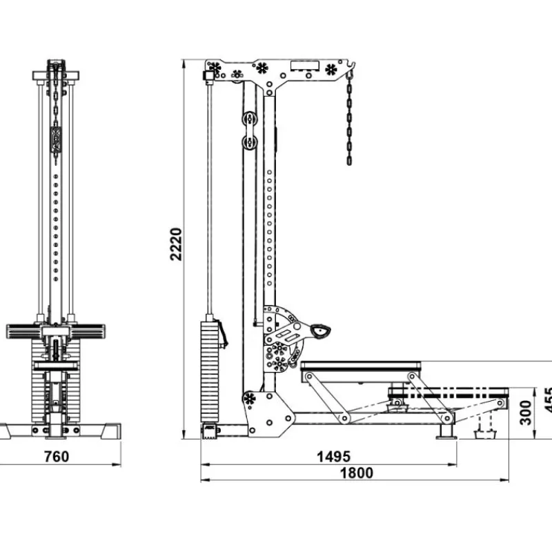 Sale ATX Lat Machine LMSW-700 Lat Pulleys|Nieuwe Artikelen