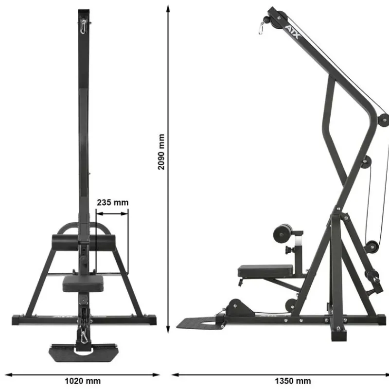 Best ATX Lat Machine LMZ-640 Lat Pulleys