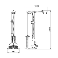 Sale Lat Pulley Option HRX/MPX-⁠780 met 125 kg Gewichtstapel Toebehoren|Lat Pulleys