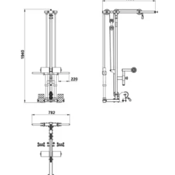 Hot Lat Pulley Option LTO-HR-510 - Plate Loaded Toebehoren|Lat Pulleys
