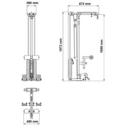 Discount Lat Pulley Option LTO-⁠510 -⁠ 100 kg Gewichtstapel Lat Pulleys|Toebehoren