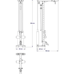 New Lat Pulley Option LTO-750 - 125 kg Gewichtstapel Lat Pulleys|Toebehoren