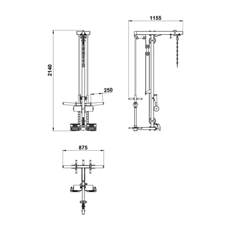 Best Lat Pulley Option LTO-660 - Plate Loaded Toebehoren|Lat Pulleys