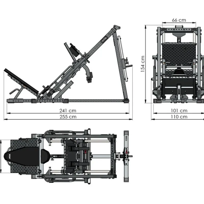 Clearance Leg Press / Hack Squat BPR-790 Kuitentrainers|Beentrainers