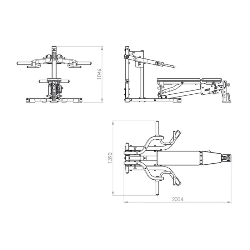 Discount Lever Arm Multi Press 2.0 Borsttrainers|Halterbanken