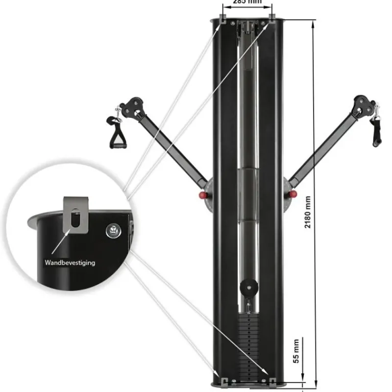 Clearance Multifunctional Trainer - Wall Mounted Cable Crossovers