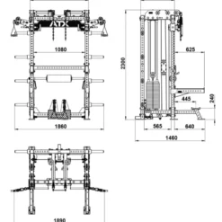 Best Multi Pull Half Rack MPHR-740 2.0 Half Racks|Polsbeschermers