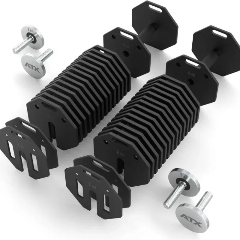 Online Octa Dumbbells 2 x 36 kg + Curlstang + Opbergrek Octa Dumbbells|Voor Dumbbells