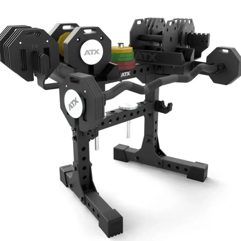 Online Octa Dumbbells 2 x 36 kg + Curlstang + Opbergrek Octa Dumbbells|Voor Dumbbells