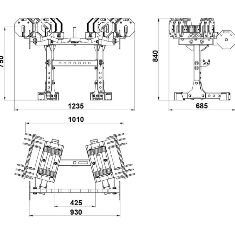 Online Octa Dumbbells 2 x 36 kg + Curlstang + Opbergrek Octa Dumbbells|Voor Dumbbells