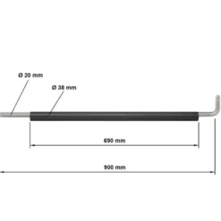 Best Pin-Pipe Safeties 700 / 70 cm - Staal Toebehoren|Aanbiedingen