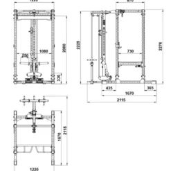 Hot Power Rack PRX-⁠780 2.0 + Lat Pulley Power Racks|Nieuwe Artikelen