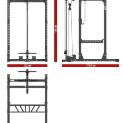 Power Rack PRX-710 + Lat Pulley Power Racks|Aanbiedingen
