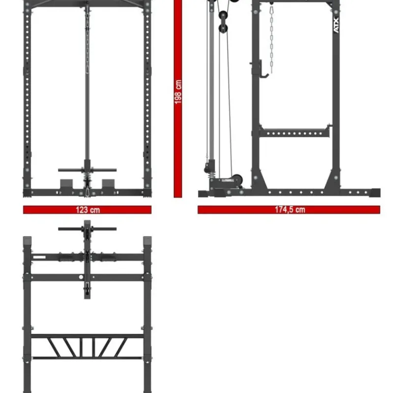 Power Rack PRX-710 + Lat Pulley Power Racks|Aanbiedingen
