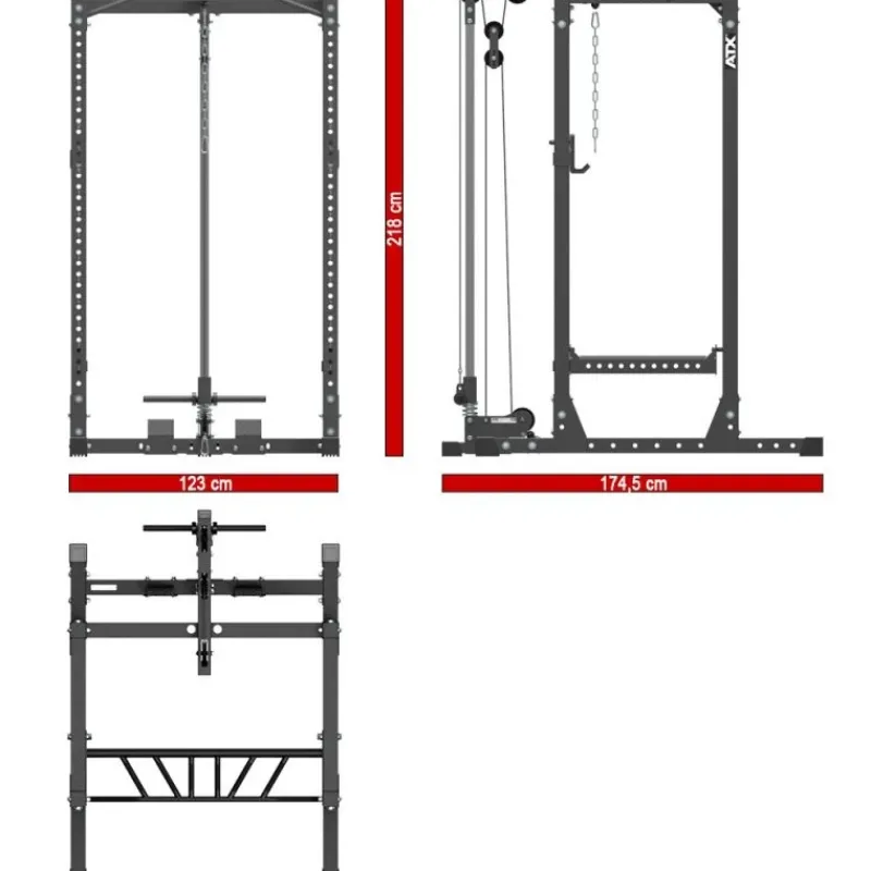 Hot Power Rack PRX-720 + Lat Pulley V1 Power Racks|Aanbiedingen