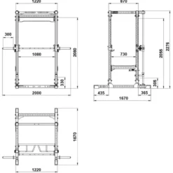Clearance Power Rack PRX-780 2.0 + Smith Machine Option Power Racks