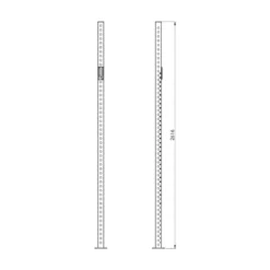 Discount Rig Upright Tube 260 cm Gym Rigs|Nieuwe Artikelen