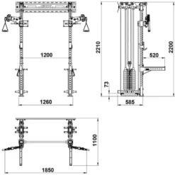 Discount Wall Cable Rack WCR-⁠600 Multistations|Half Racks