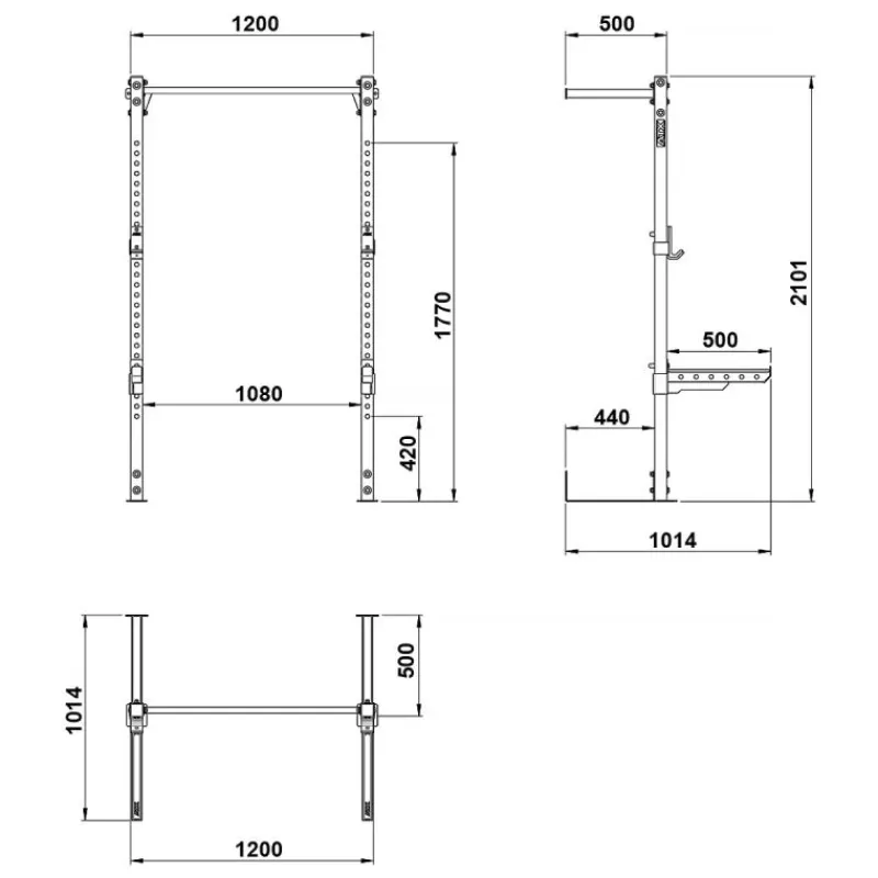 Clearance Wall Rack HRW-640 Half Racks