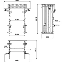 Outlet Wall Smith Rack WSR-⁠640 Smith Machines|Multistations