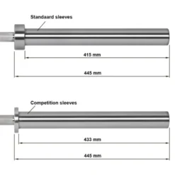 New XTP Power Bar -⁠ Bare Steel Olympische Halterstangen 50 Mm