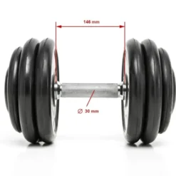 Clearance CHD Dumbbells Rubber - 1 kg stappen Chd Dumbbells