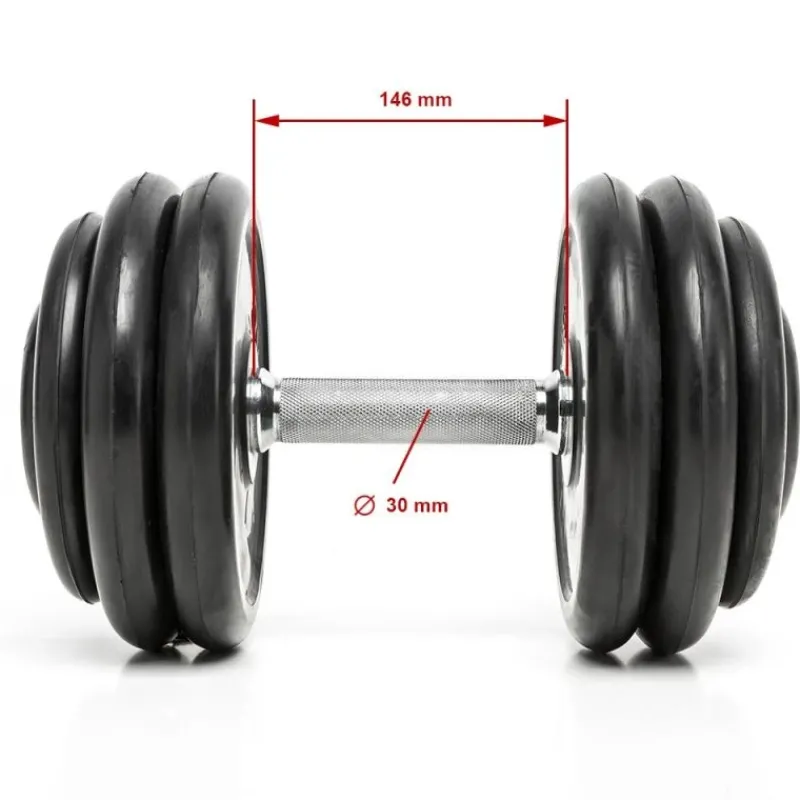 Clearance CHD Dumbbells Rubber - 1 kg stappen Chd Dumbbells
