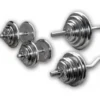Discount Chromen Complete Set 78kg Standaard Haltersets 30 Mm