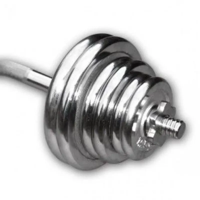 New Chromen Curl Set 42,5kg Standaard Haltersets 30 Mm