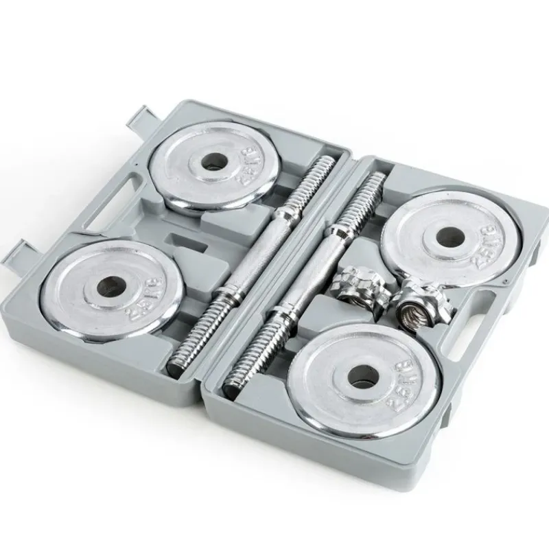 Discount Chromen Dumbbell Set 2 x 10kg Standaard Haltersets 30 Mm|Aanbiedingen