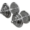 Hot Chromen Dumbbell Set 2 x 20kg Standaard Haltersets 30 Mm