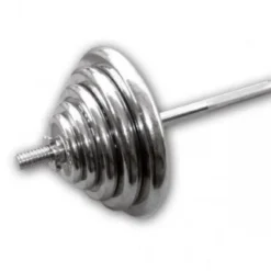 Clearance Chromen Halter Set 77,5kg Standaard Haltersets 30 Mm