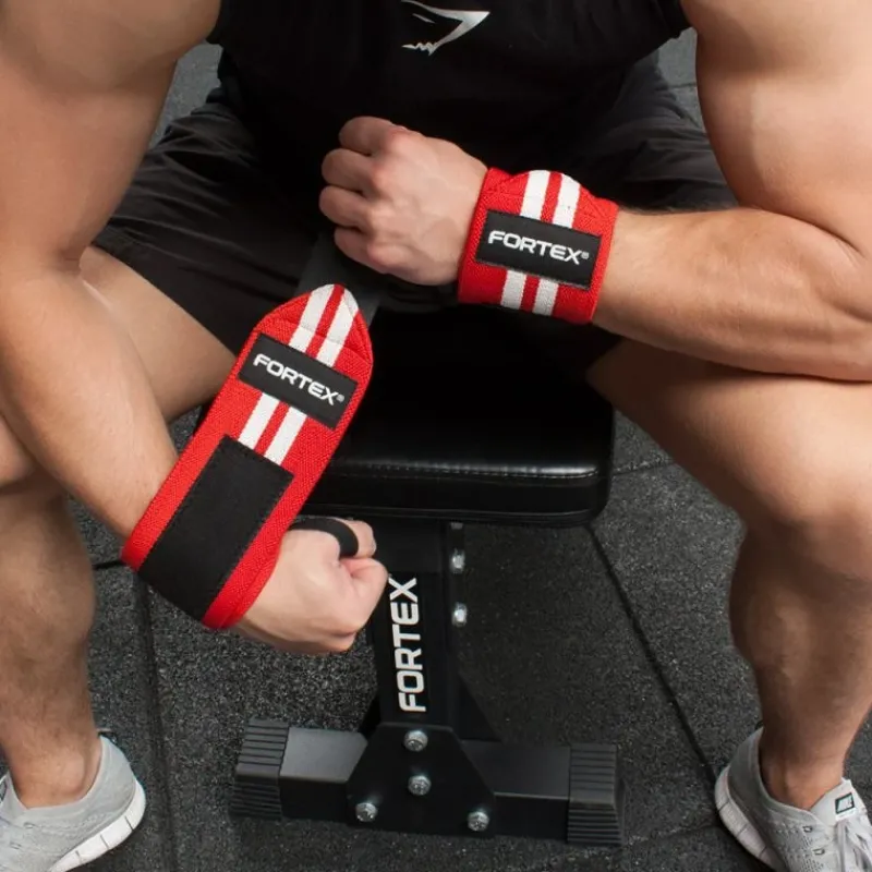 Outlet ECO Wrist Wraps - Rood Bandages|Knie- & Polsbandages