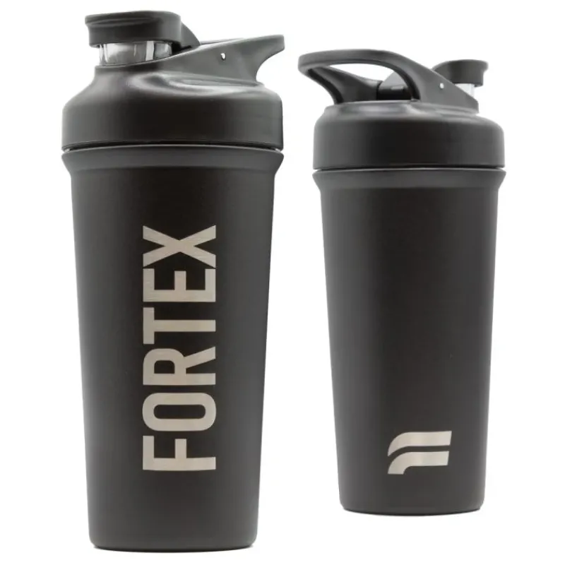 New Stainless Steel 2-in-1 Shaker - Zwart Nieuwe Artikelen