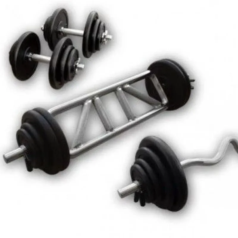 Sale Gietijzeren Biceps/Triceps Set 78kg Standaard Haltersets 30 Mm