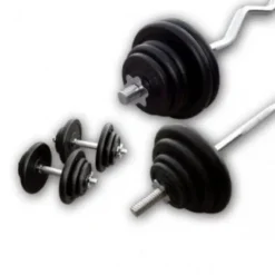 Discount Gietijzeren Complete Set 78kg Standaard Haltersets 30 Mm