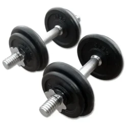Gietijzeren Dumbbell Set 2 x 10kg Standaard Haltersets 30 Mm|Aanbiedingen